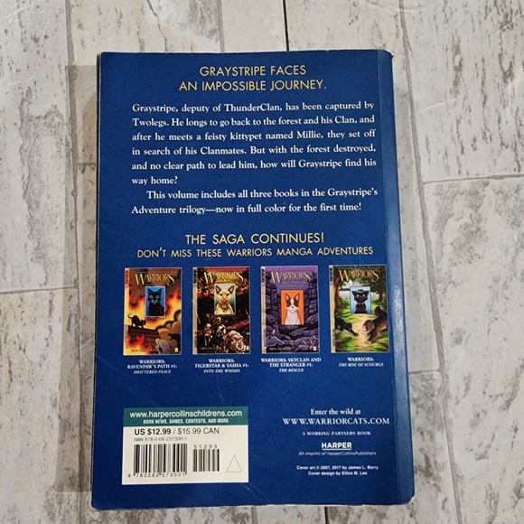 Warriors: Graystripe's Adventure by Erin Hunter - Illustrated Cat Book - Picture 8 of 12